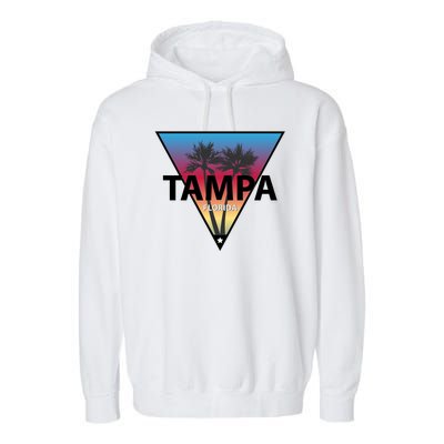 Tampa Florida Garment-Dyed Fleece Hoodie