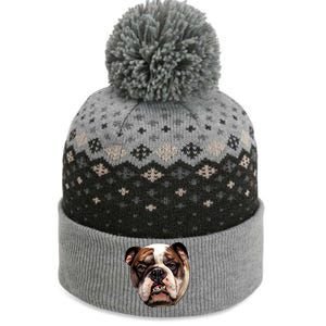 Tan Bulldog The Baniff Cuffed Pom Beanie