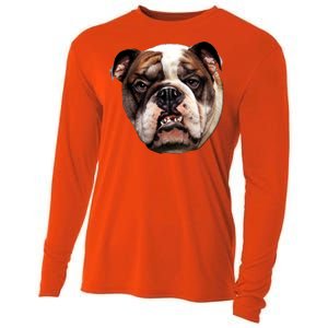 Tan Bulldog Cooling Performance Long Sleeve Crew