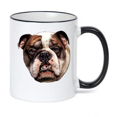 Tan Bulldog 11oz Black Color Changing Mug