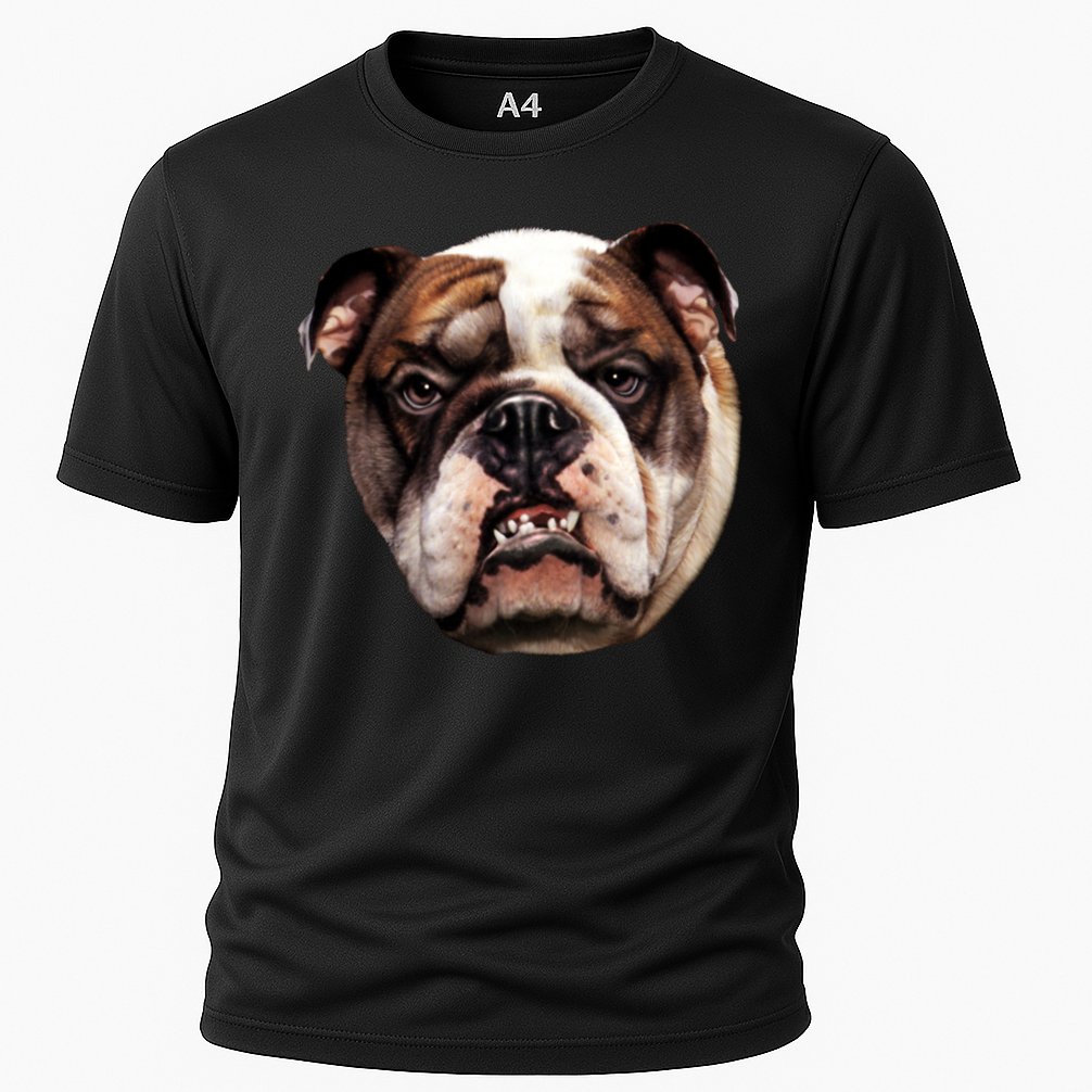 Tan Bulldog Cooling Performance Crew T-Shirt