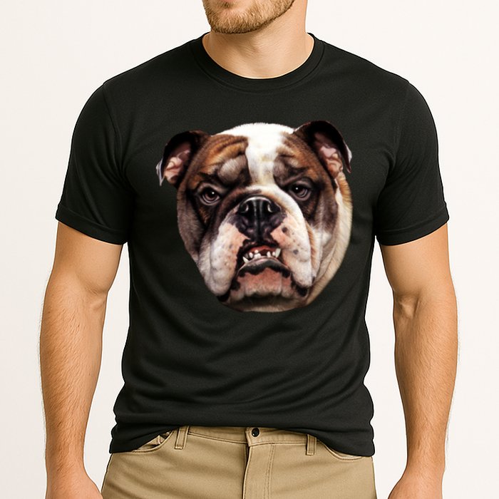 Tan Bulldog Cooling Performance Crew T-Shirt