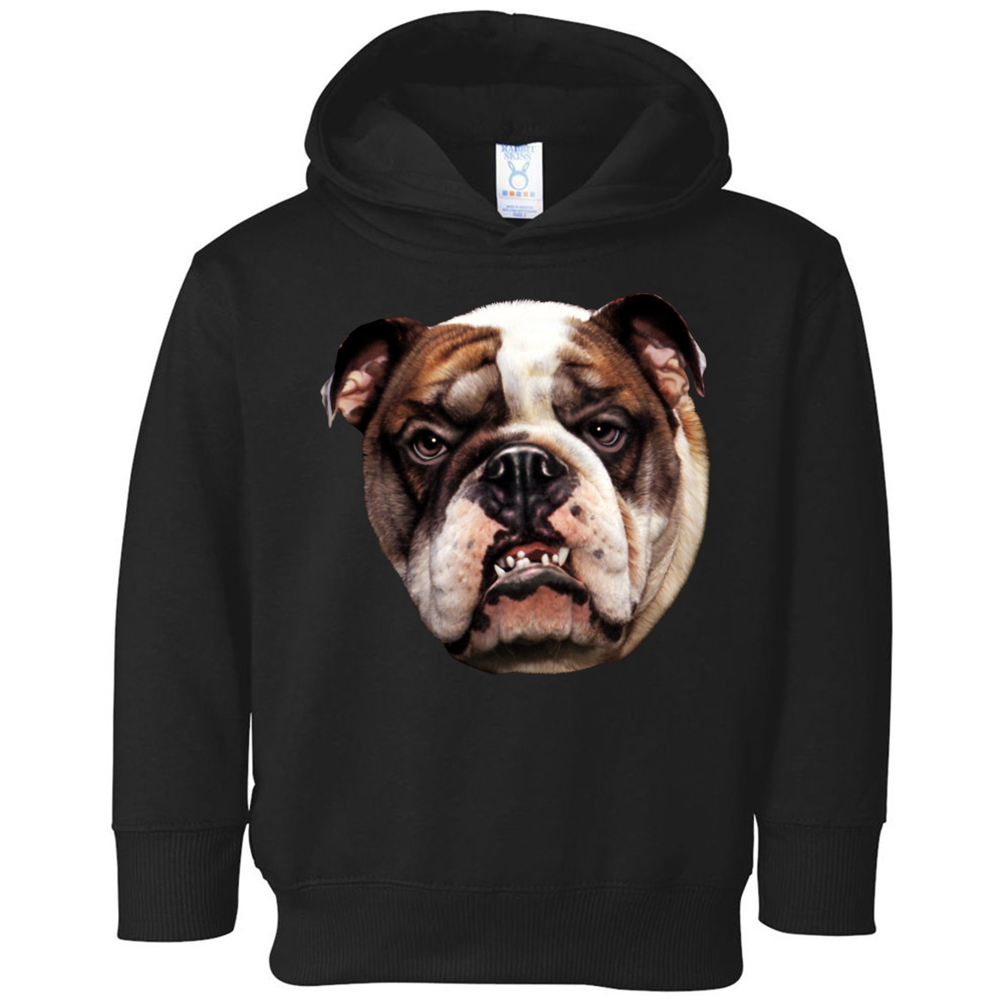 Tan Bulldog Toddler Hoodie