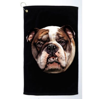 Tan Bulldog Golf Towel
