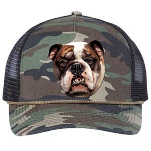 Tan Bulldog Retro Rope Trucker Hat Cap