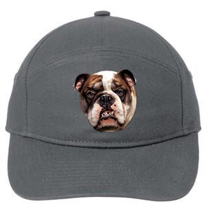 Tan Bulldog 7-Panel Snapback Hat