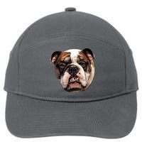 Tan Bulldog 7-Panel Snapback Hat