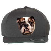 Tan Bulldog Wool Snapback Cap