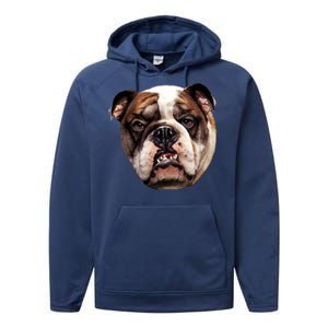 Tan Bulldog Performance Fleece Hoodie