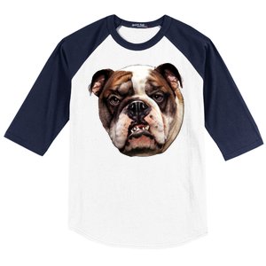 Tan Bulldog Baseball Sleeve Shirt