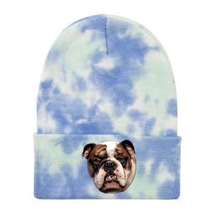 Tan Bulldog Tie Dye 12in Knit Beanie