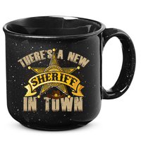 ThereS A New Sheriff In Town Deputy Sheriff Police Officer 15oz Campfire Ceramic Mug