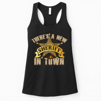ThereS A New Sheriff In Town Deputy Sheriff Police Officer Womens Tank Top