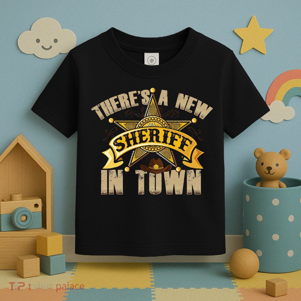 ThereS A New Sheriff In Town Deputy Sheriff Police Officer Toddler T-Shirt