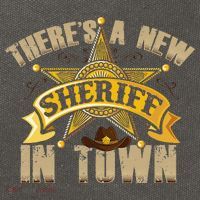 ThereS A New Sheriff In Town Deputy Sheriff Police Officer Cotton Canvas Backpack