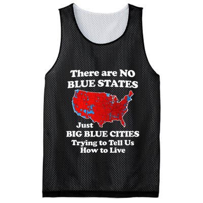There Are No Blue States Only Big Blue Cities Mesh Reversible Basketball Jersey Tank
