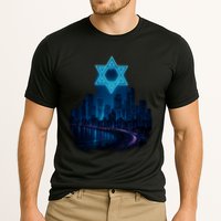 Tel Aviv Neon Futuristic Cooling Performance Crew T-Shirt