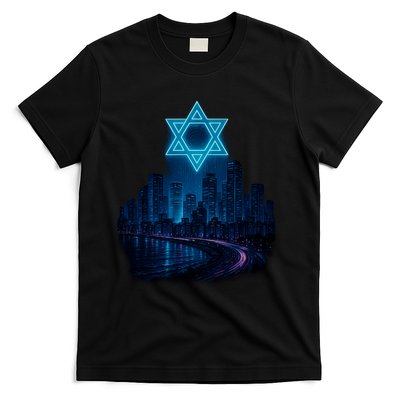 Tel Aviv Neon Futuristic T-Shirt