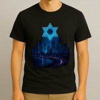Tel Aviv Neon Futuristic T-Shirt