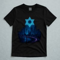 Tel Aviv Neon Futuristic T-Shirt