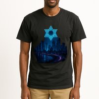 Tel Aviv Neon Futuristic Tall T-Shirt