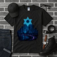 Tel Aviv Neon Futuristic Tall T-Shirt