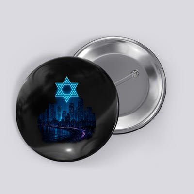 Tel Aviv Neon Futuristic Button