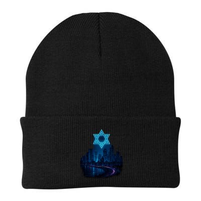 Tel Aviv Neon Futuristic Beanie