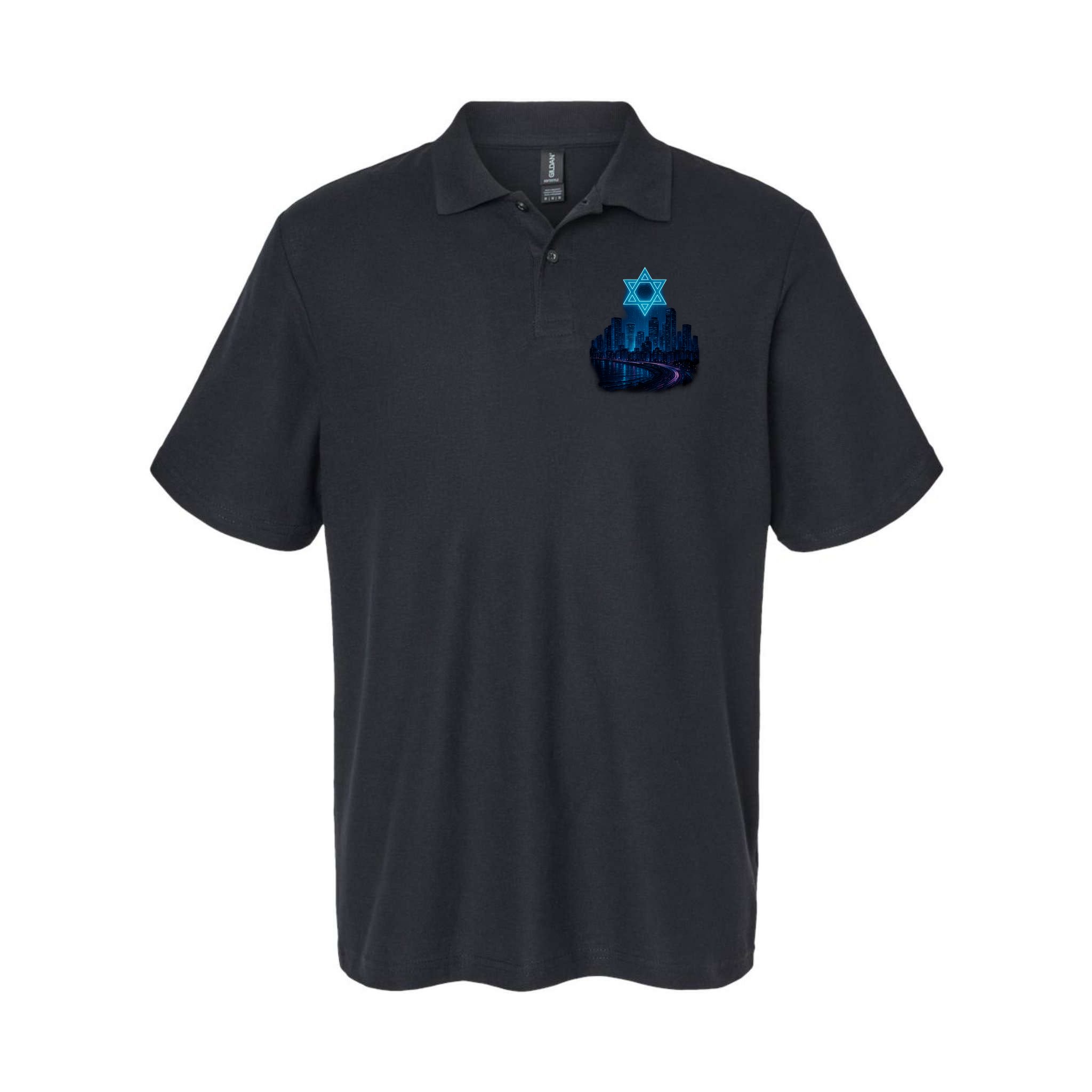 Tel Aviv Neon Futuristic Polo
