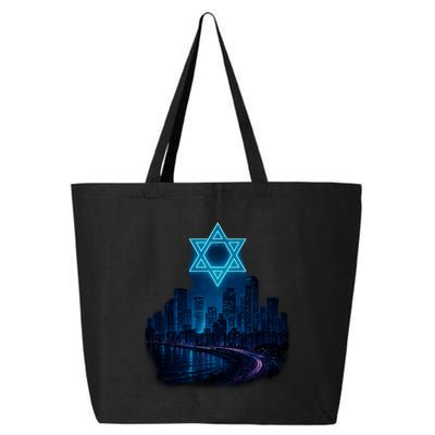 Tel Aviv Neon Futuristic 25L Jumbo Tote