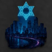 Tel Aviv Neon Futuristic 25L Jumbo Tote