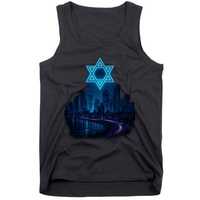 Tel Aviv Neon Futuristic Tank Top