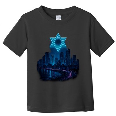 Tel Aviv Neon Futuristic Toddler T-Shirt