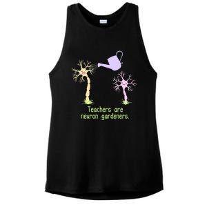 Teachers Are Neuron Gardeners Ladies PosiCharge Tri-Blend Wicking Tank