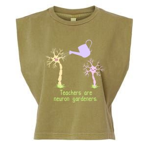 Teachers Are Neuron Gardeners Garment-Dyed Women's Muscle Tee