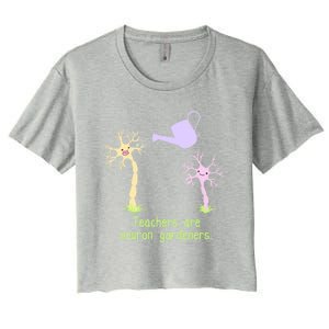 Teachers Are Neuron Gardeners Women's Crop Top Tee