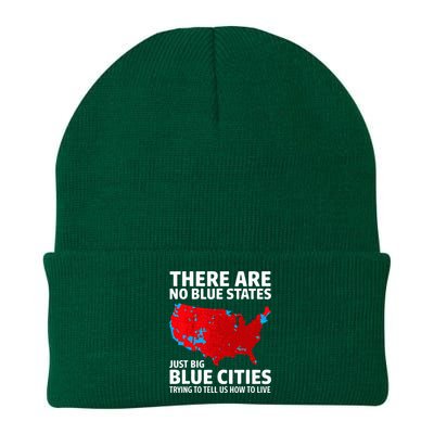 There Are No Blue States Only Big Blue Cities Knit Cap Winter Beanie