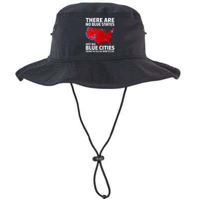 There Are No Blue States Only Big Blue Cities Legacy Cool Fit Booney Bucket Hat