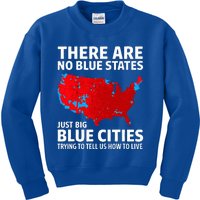 There Are No Blue States Only Big Blue Cities Kids Sweatshirt