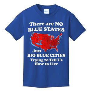 There Are No Blue States Only Big Blue Cities Kids T-Shirt