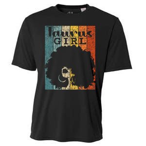 Taurus Afro Natural Hair Diva Black Woman Zodiac Cooling Performance Crew T-Shirt