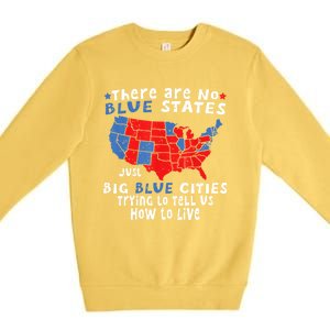 There Are No Blue States Only Big Blue Cities Premium Crewneck Sweatshirt