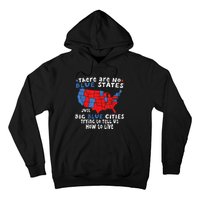 There Are No Blue States Only Big Blue Cities Hoodie