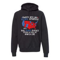 There Are No Blue States Only Big Blue Cities Premium Hoodie