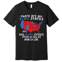 There Are No Blue States Only Big Blue Cities Premium T-Shirt