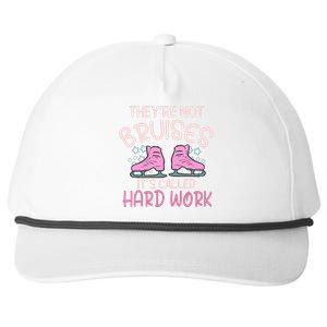 They Are Not Bruises Its Called Hard Work Figure Ice Skating Snapback Five-Panel Rope Hat