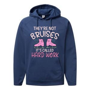 They Are Not Bruises Its Called Hard Work Figure Ice Skating Performance Fleece Hoodie