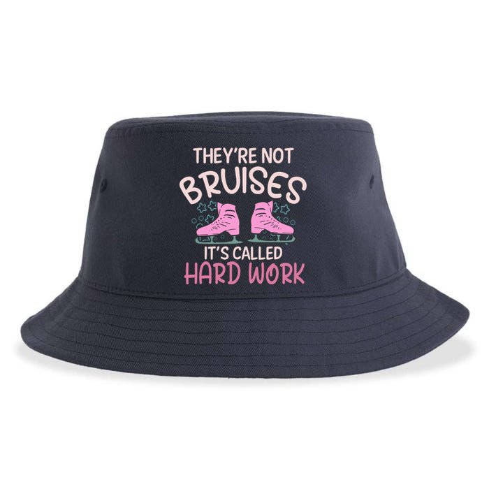 They Are Not Bruises Its Called Hard Work Figure Ice Skating Sustainable Bucket Hat