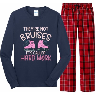 They Are Not Bruises Its Called Hard Work Figure Ice Skating Long Sleeve Pajama Set