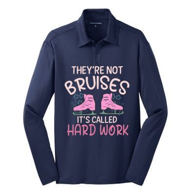 They Are Not Bruises Its Called Hard Work Figure Ice Skating Silk Touch Performance Long Sleeve Polo